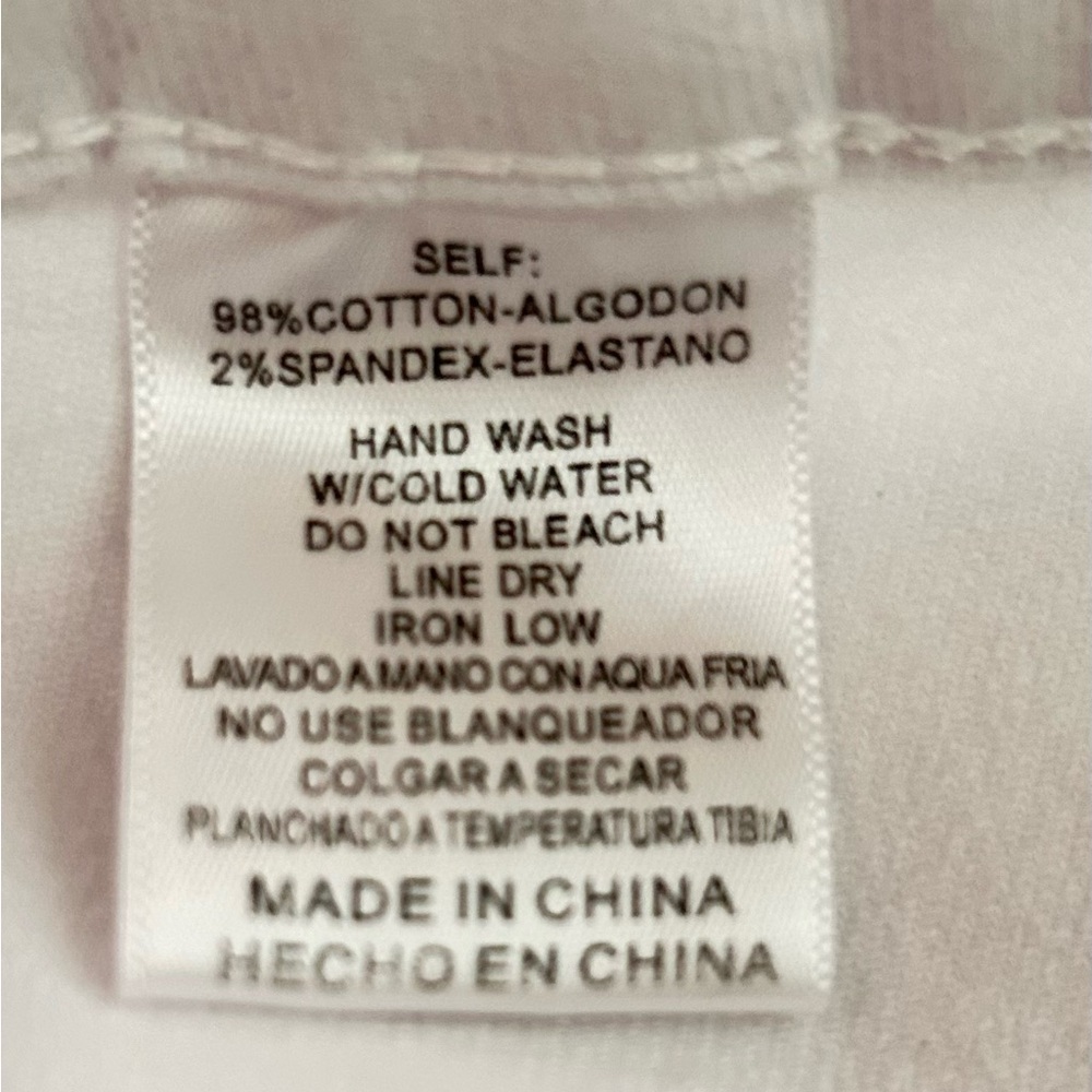 Listicle White Jean Shorts Med - Picture 4 of 4